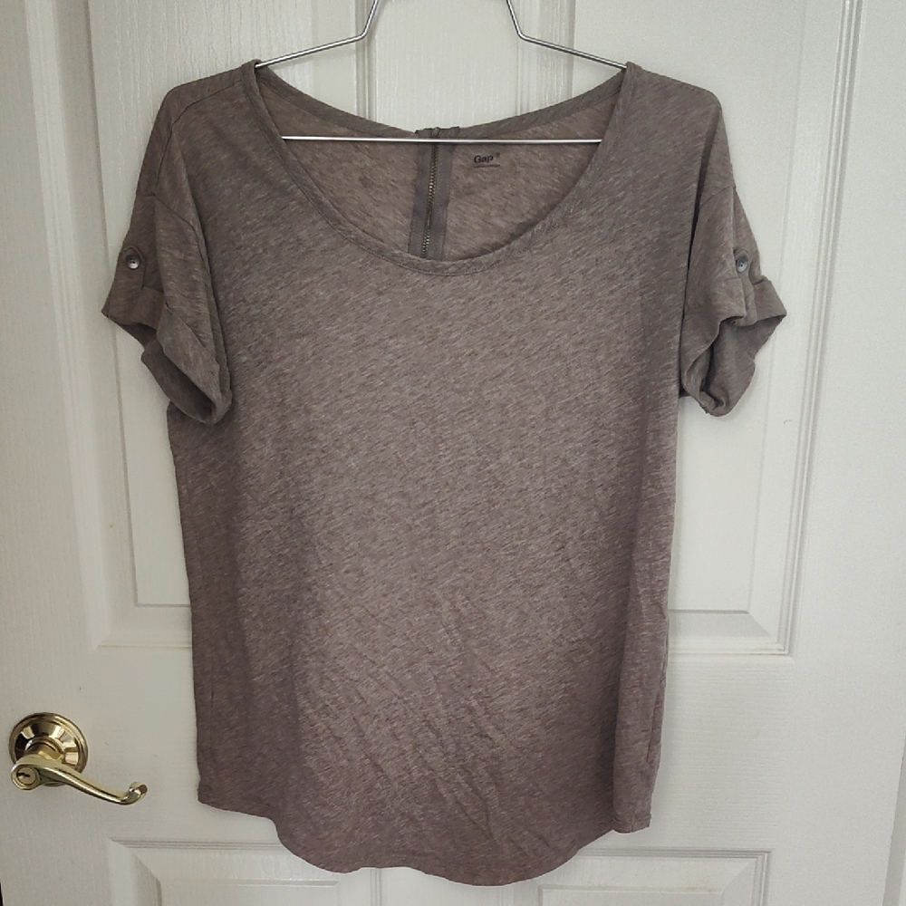 Gap Casual Tan/ Gray Heather Women's Top